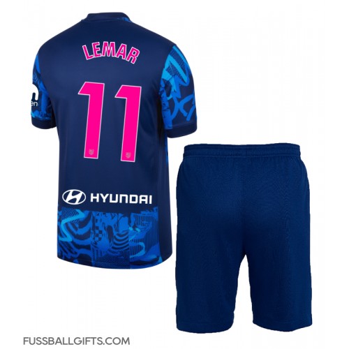 Atletico Madrid Thomas Lemar #11 Fußballbekleidung 3rd trikot Kinder 2024-25 Kurzarm (+ kurze hosen)